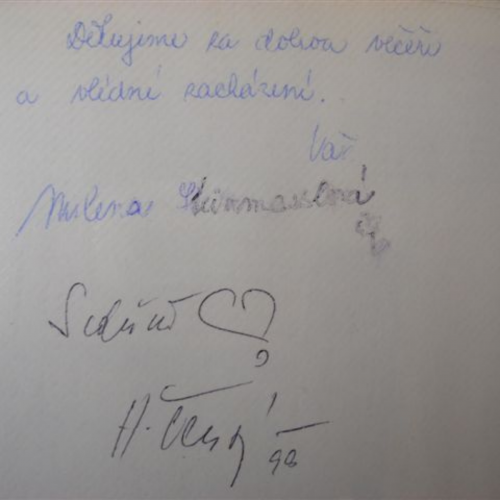 Milena Steinmaslová, Jan Čenský 